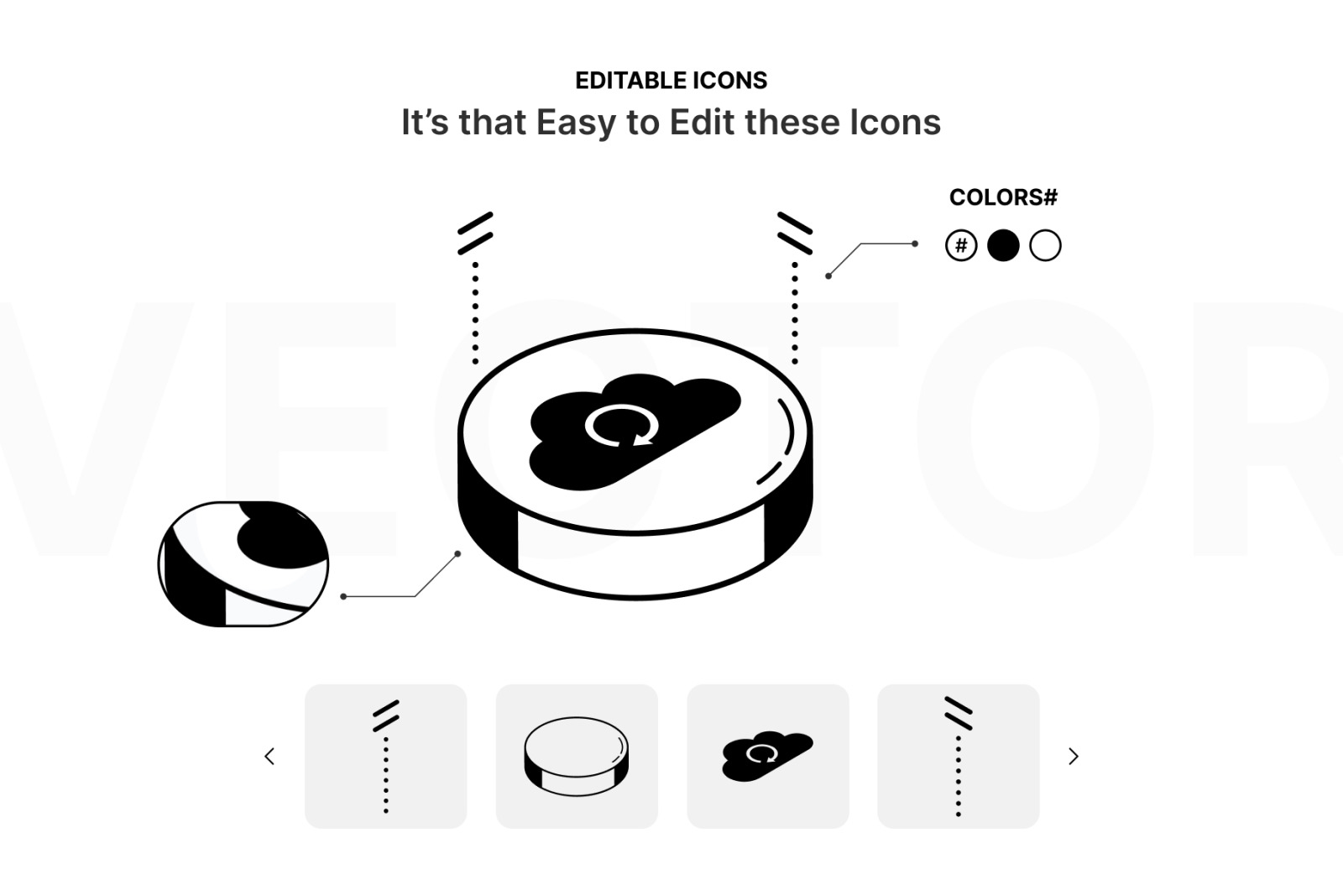 Isometric Cloud Computing Icons