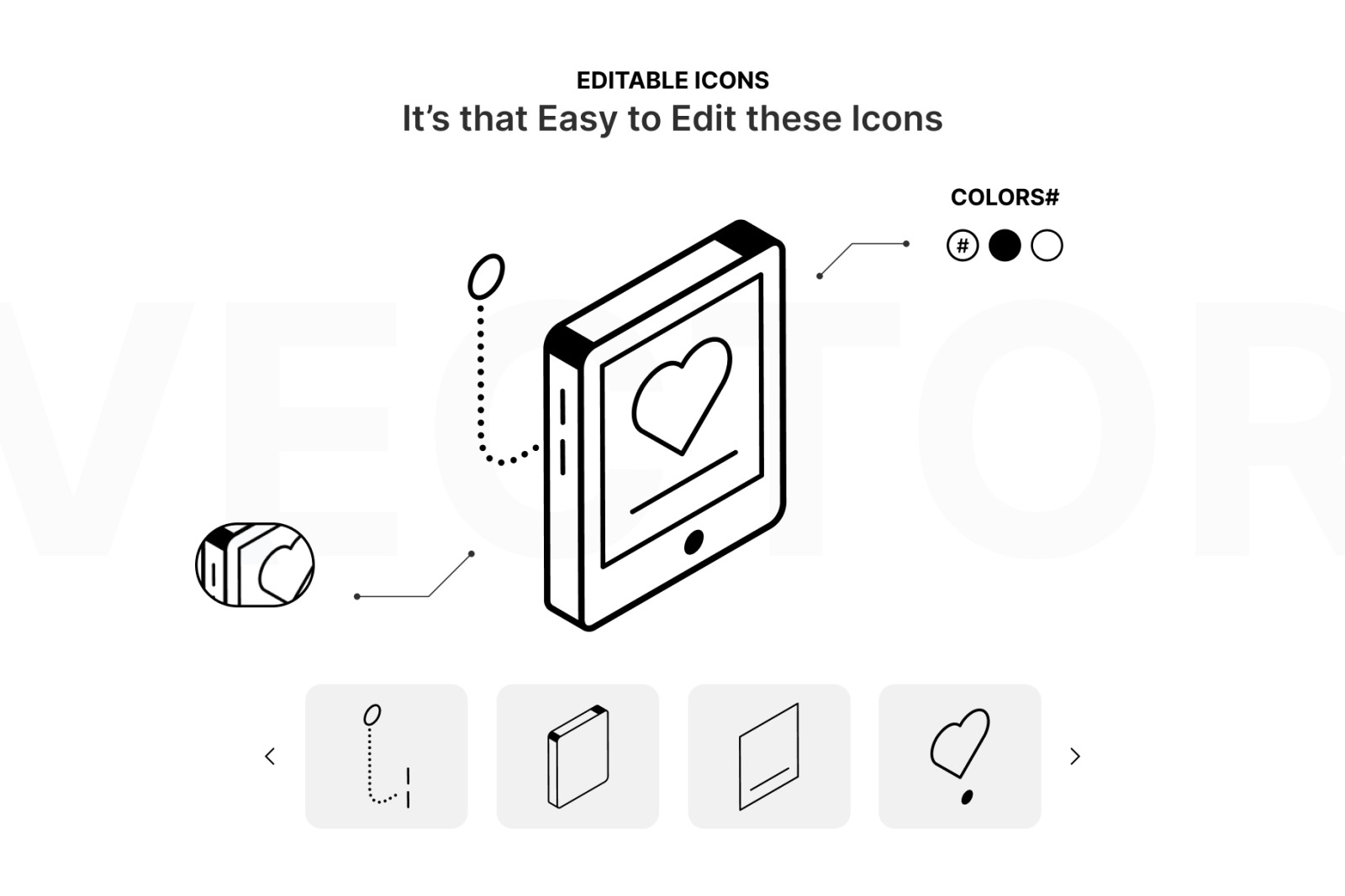 Valentine Day Isometric Icons