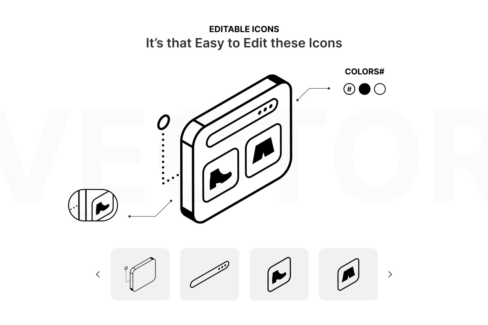 Isometric Product Management Icons