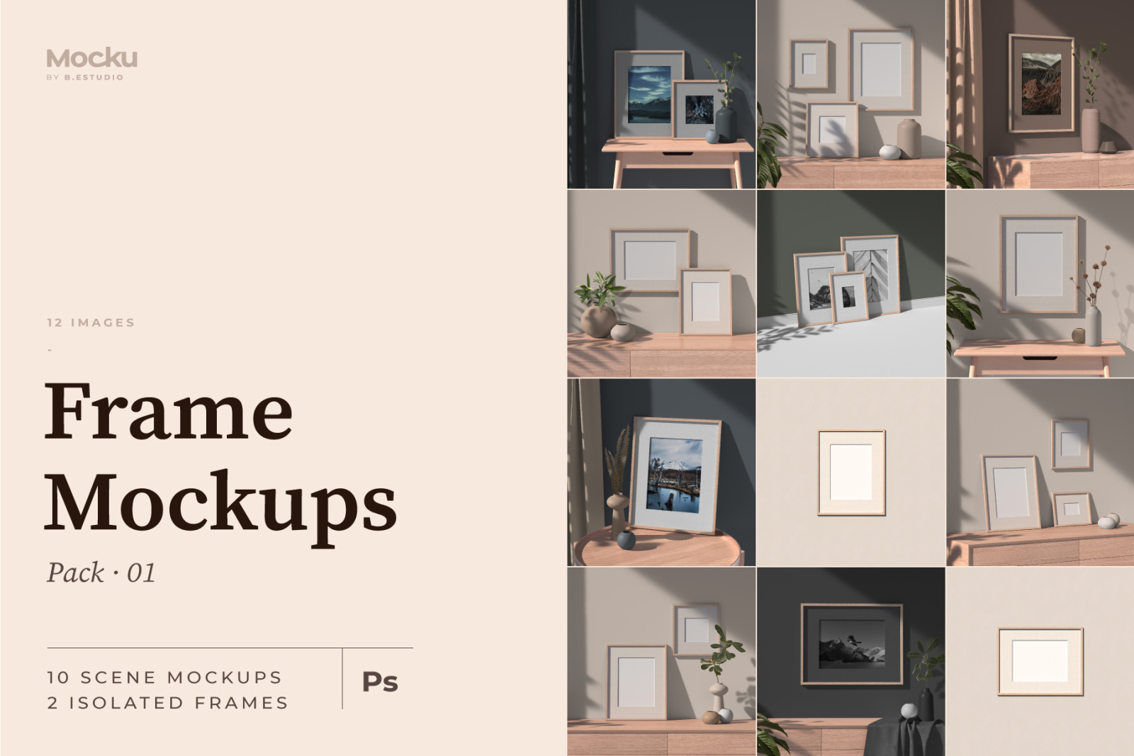 Frame Mockups Bundle Frame Mockups Bundle