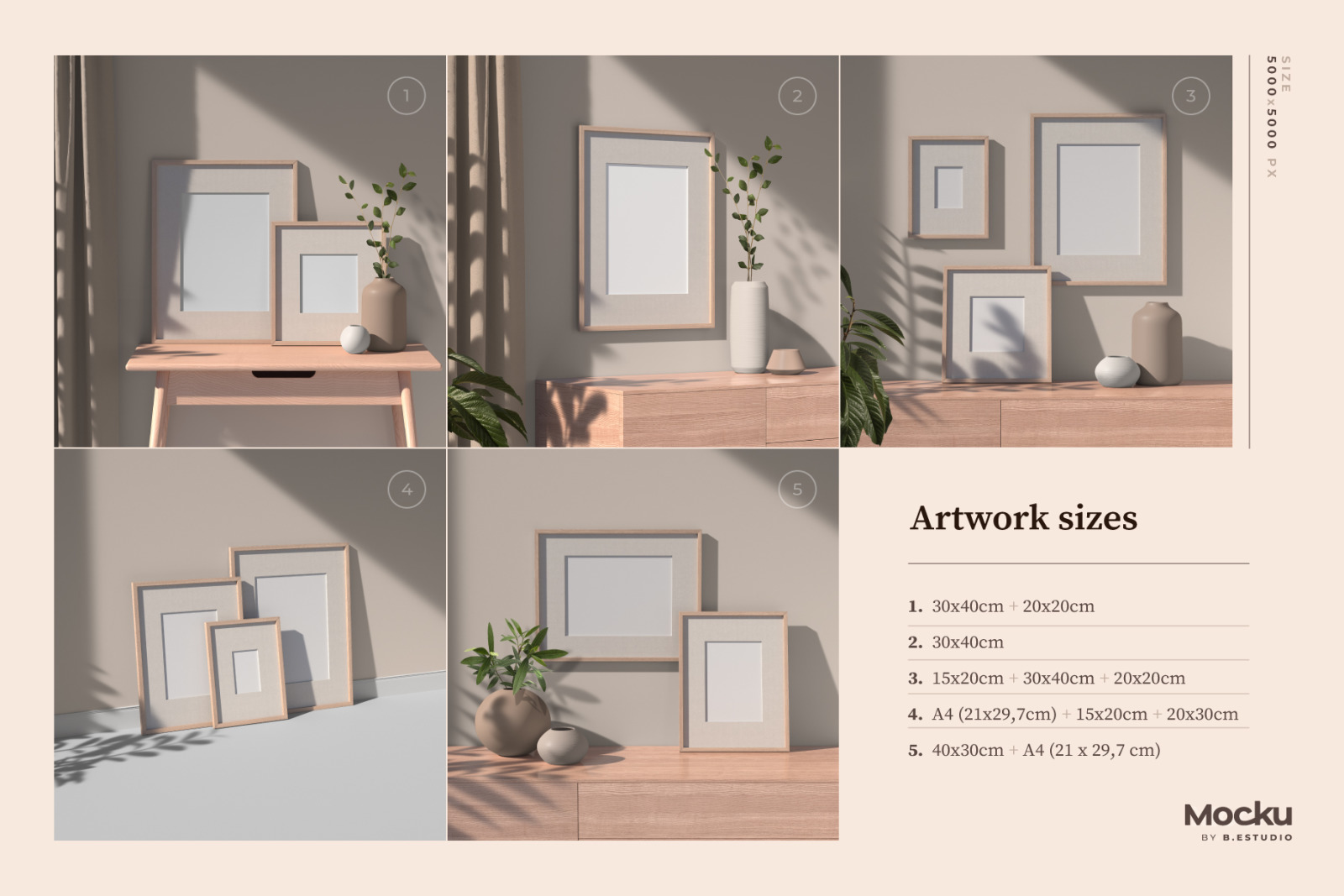 Frame Mockups Bundle Frame Mockups Bundle