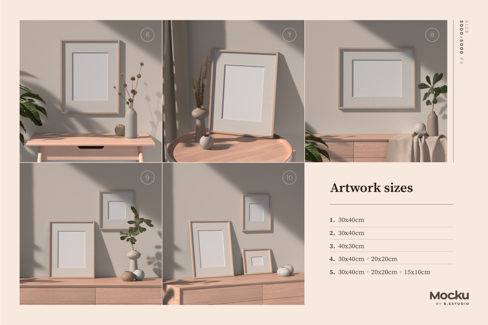 Frame Mockups Bundle Frame Mockups Bundle