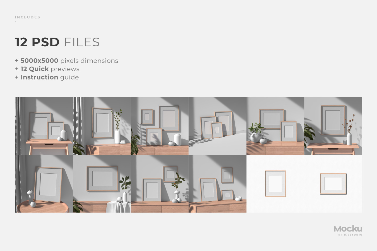 Frame Mockups Bundle Frame Mockups Bundle