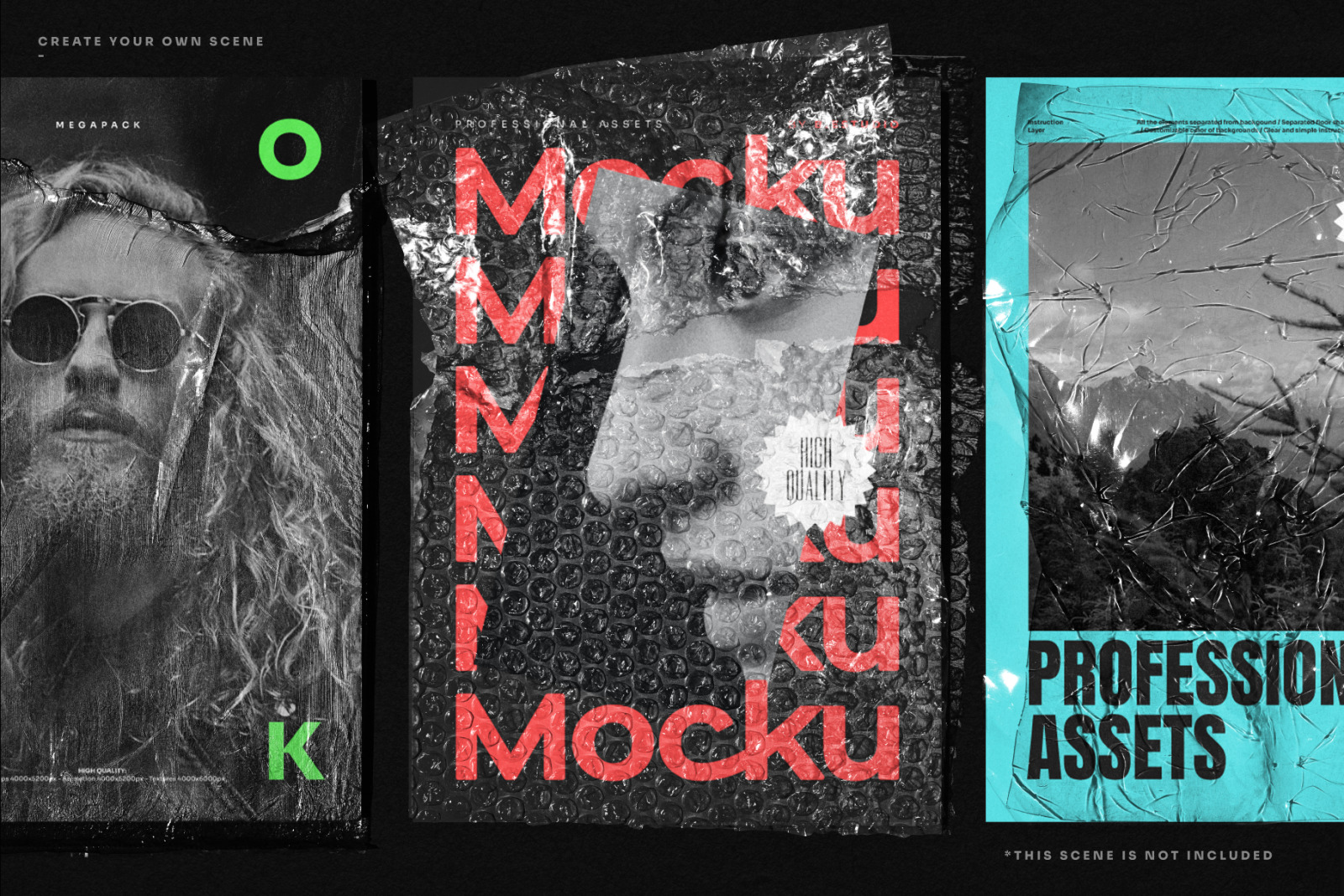 Plastic Foil Mockups & Textures Plastic Foil Mockups & Textures