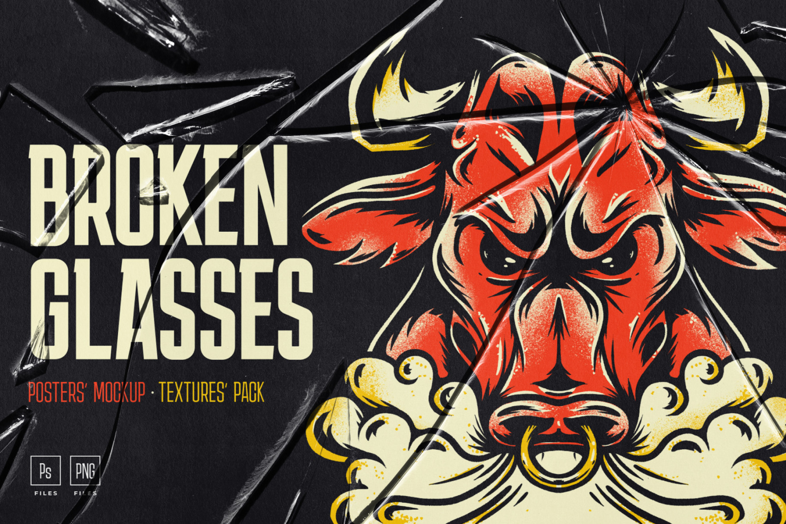 Broken Glass Mockups & Textures Broken Glass Mockups & Textures