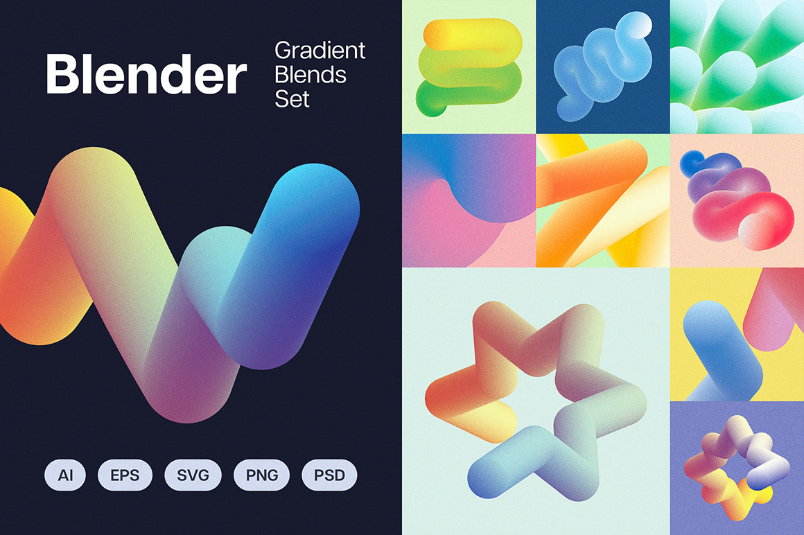 Blender: Gradient Blends Collection Blender: Gradient Blends Collection