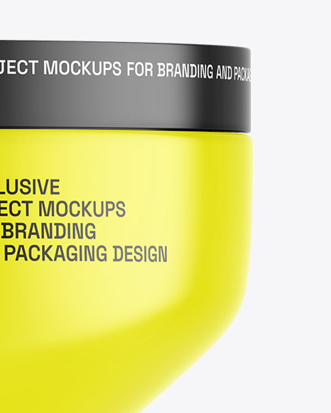 Glossy Cosmetic Jar Mockup