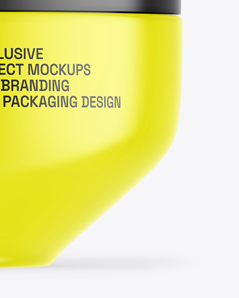 Glossy Cosmetic Jar Mockup Glossy Cosmetic Jar Mockup