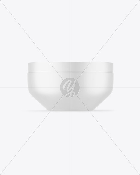 Matte Cosmetic Jar Mockup