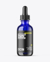 Blue Glass Dropper Bottle Mockup Blue Glass Dropper Bottle Mockup
