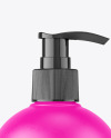 Matte Plastic Bottle w/ Pump Mockup