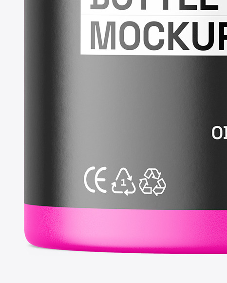 Matte Plastic Bottle w/ Pump Mockup