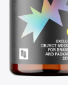Amber Plastic Bottle w/ Pump Mockup Amber Plastic Bottle w/ Pump Mockup