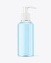 Clear Plastic Bottle w/ Pump Mockup