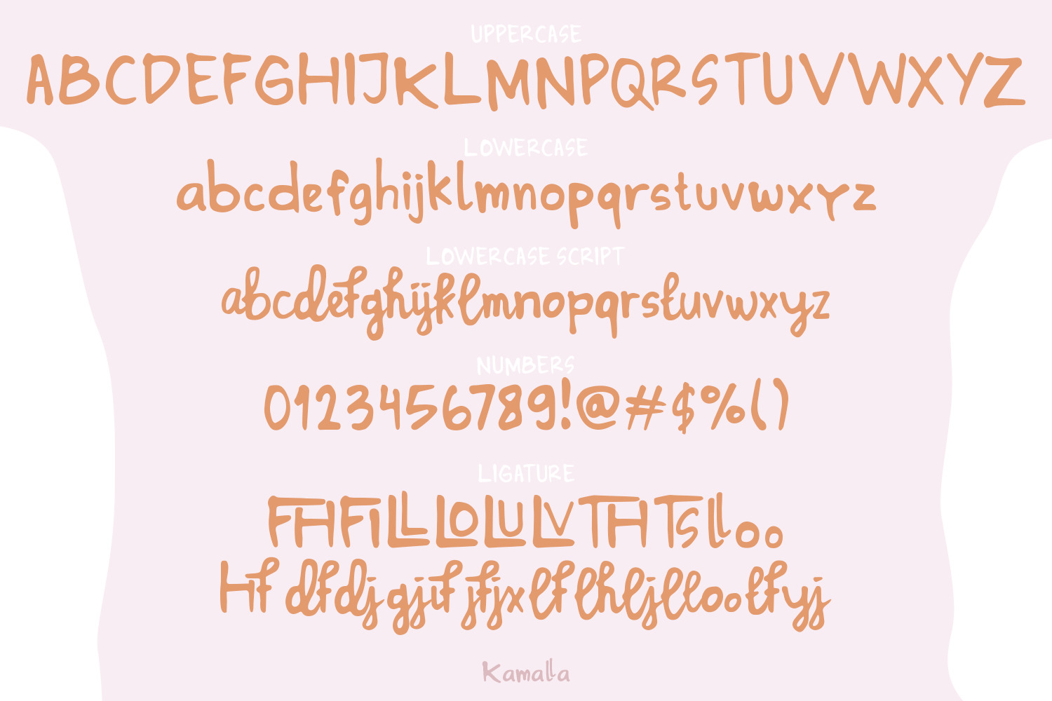 Kamalla - a cute font