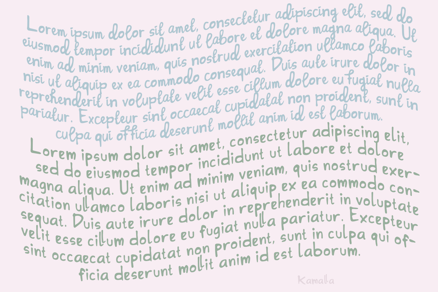 Kamalla - a cute font Kamalla - a cute font
