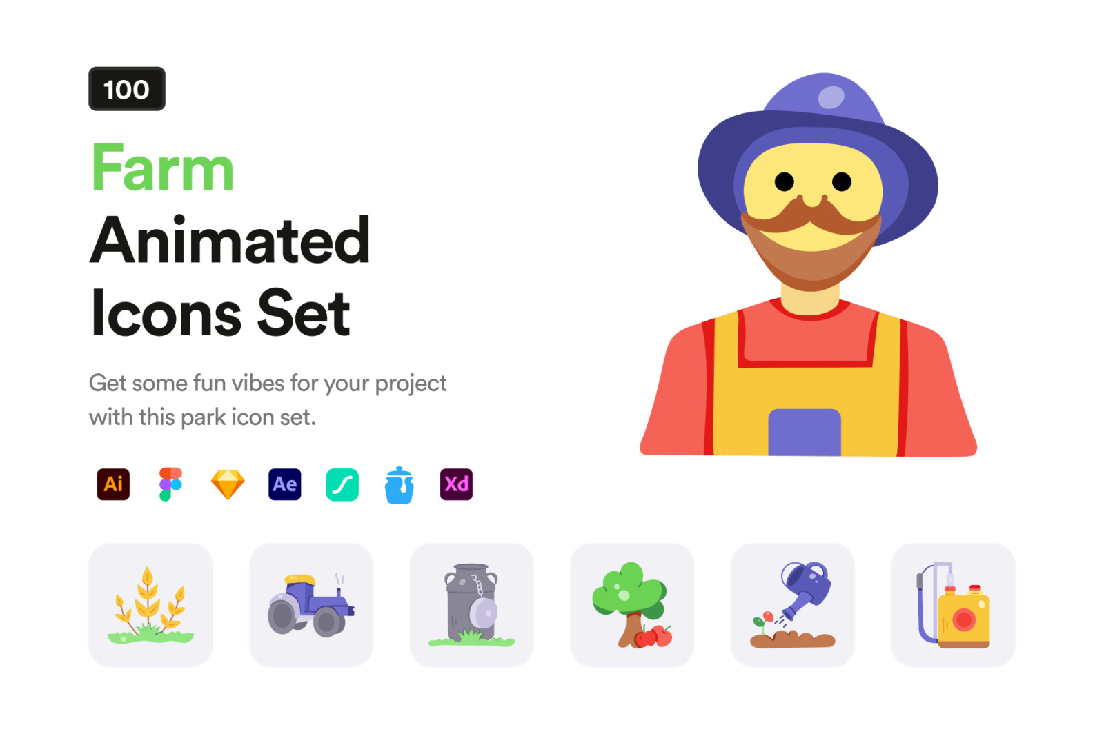 Animated Farm Icons