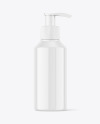 Glossy Plastic Bottle w/ Pump Mockup Glossy Plastic Bottle w/ Pump Mockup