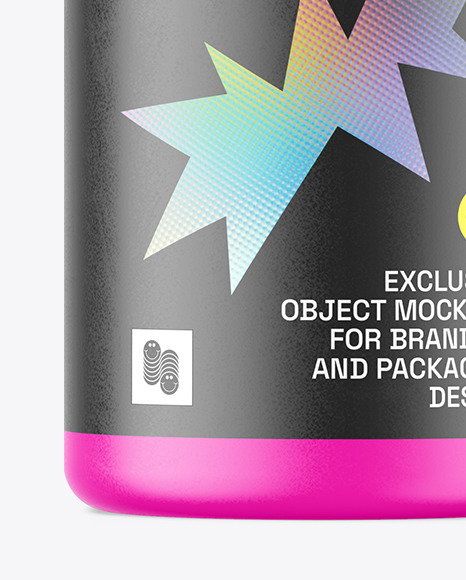 Matte Plastic Bottle w/ Pump Mockup