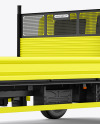 Tipper Truck Mockup - Back Half Side View