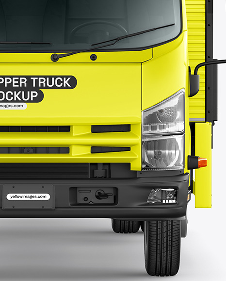 Tipper Truck Mockup - Front View