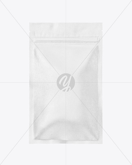 Kraft Pouch with Zipper Mockup