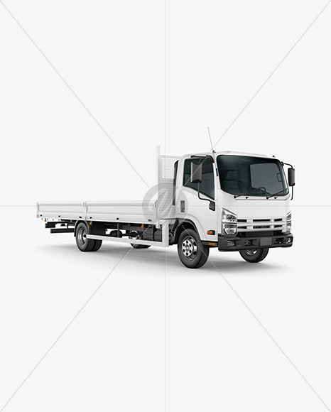 Tipper Truck Mockup - Half Side View