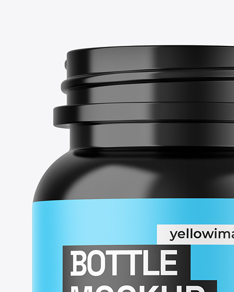 Glossy Bottle Mockup