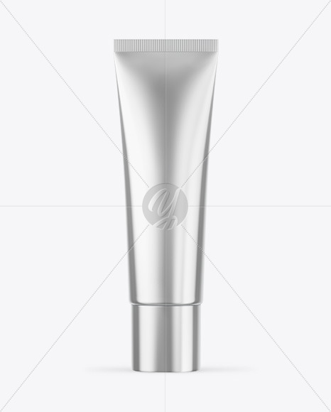 Metallic Cosmetic Tube Mockup