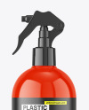 Glossy Plastic Trigger Spray Bottle Mockup