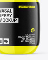 Glossy Nasal Spray Bottle Mockup