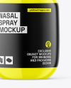 Glossy Nasal Spray Bottle Mockup