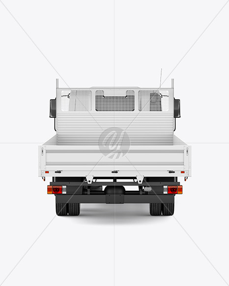 Tipper Truck Mockup - Back View