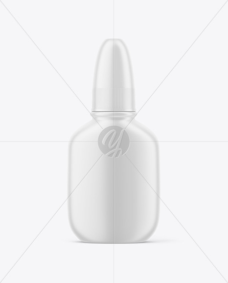 Matte Nasal Spray Bottle Mockup