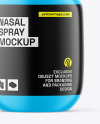 Matte Nasal Spray Bottle Mockup
