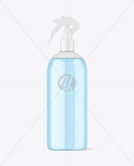 Clear Plastic Trigger Spray Bottle Mockup