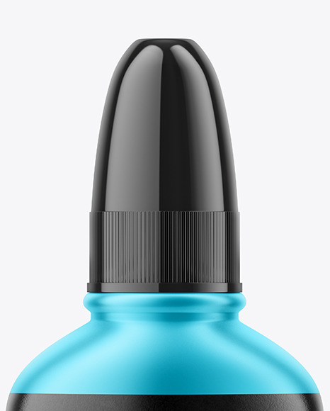 Matte Metallic Nasal Spray Bottle Mockup