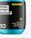 Matte Metallic Nasal Spray Bottle Mockup