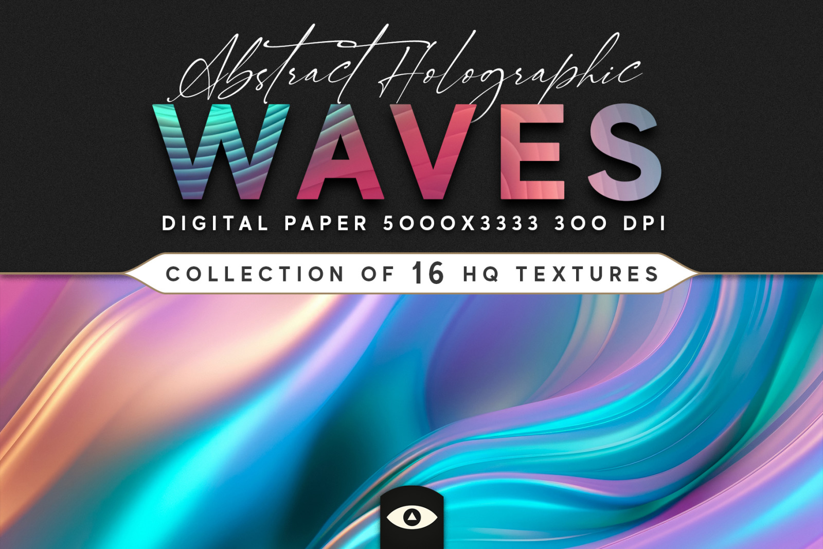 Abstract Holographic Waves Texture Pack Abstract Holographic Waves Texture Pack