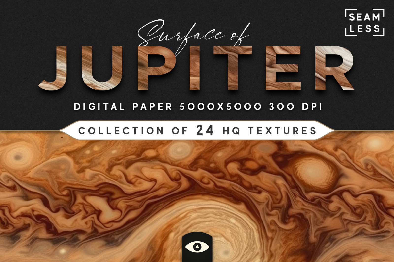 Seamless Jupiter Surface Texture Pack