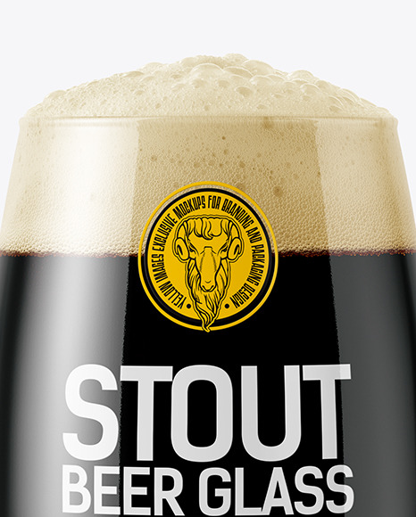 Stout Beer Glass Mockup