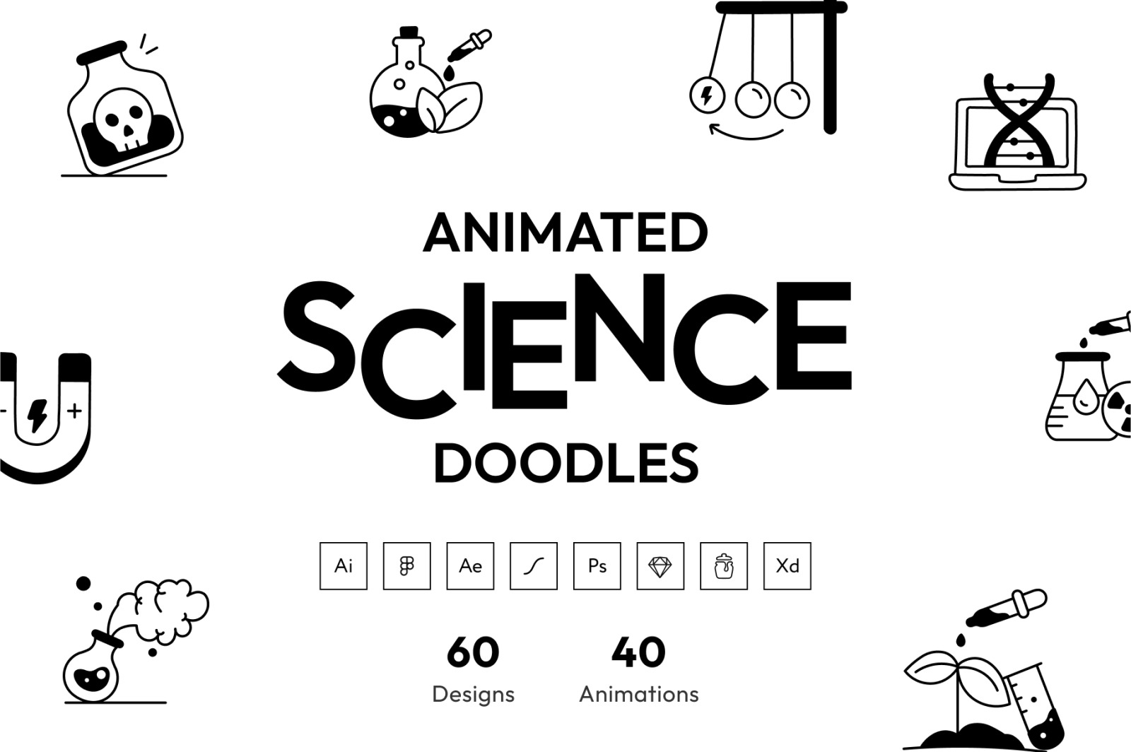 Animated Science Doodles