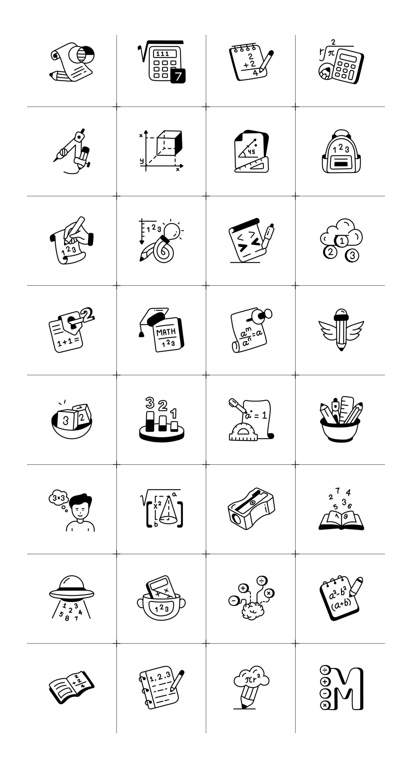 Animated Doodle Maths Set