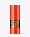 Amber Cosmetic Bottle with Pump Mockup Amber Cosmetic Bottle with Pump Mockup