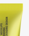 Matte Metallic Cosmetic Tube Mockup