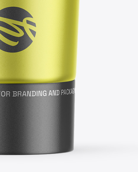 Matte Metallic Cosmetic Tube Mockup