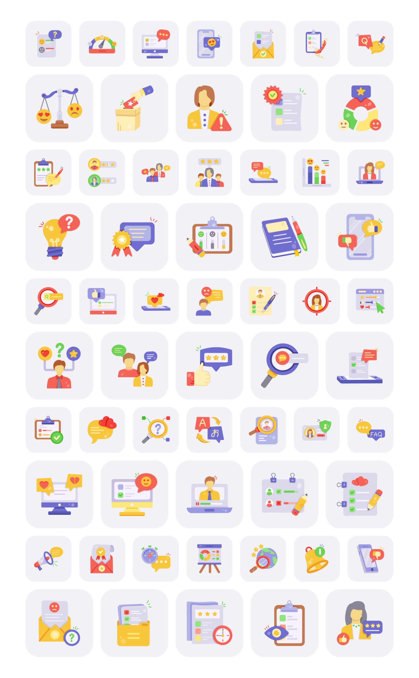 Animated Survey Icon Set