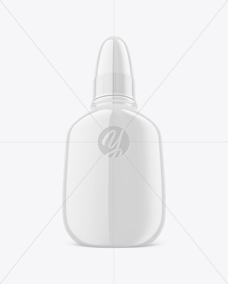 Glossy Nasal Spray Bottle Mockup