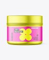100ml Metallic Jar Mockup 100ml Metallic Jar Mockup