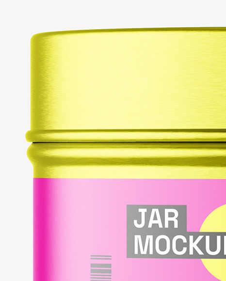 100ml Metallic Jar Mockup 100ml Metallic Jar Mockup